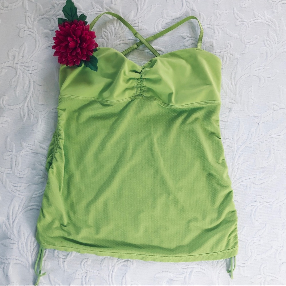 LULULEMON FLUORESCENT GREEN TANK
